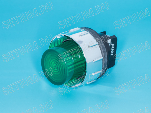Лампа неоновая 220 В, d 25 мм, зеленая