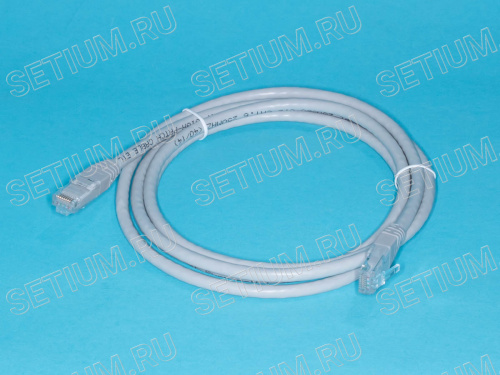 Патч-корд (шнур) RJ-45 - RJ-45 кат.6, 2м, серый Патч-корд (шнур) RJ-45 - RJ-45 кат.6, 2м, серый SC06-8P8C2