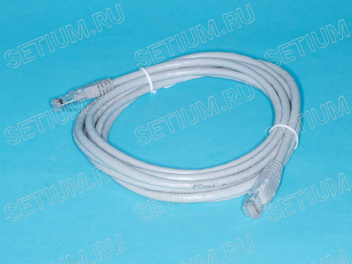 SC03-8P8C3-G Патч-корд (шнур) RJ-45 - RJ-45 кат.5е, 3м, серый