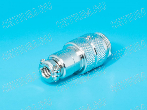 Разъем M16 4 контакта вилка на кабель, наружная резьба, тип GX16 AC-M16-4MA фото 5