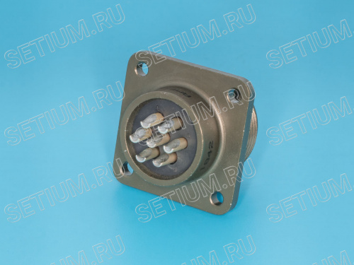 Разъём Amphenol серии MS  7 контактов, вилка на блок MS3102E-16S-1P фото 2