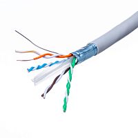 Кабель Витая пара 8 проводов, кат. 6, (PCnet), бухта 305м, экранированный, серый PCnet