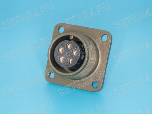 Разъём Amphenol серии MS  5 контактов, гнездо на блок MS3102E-14S-5S