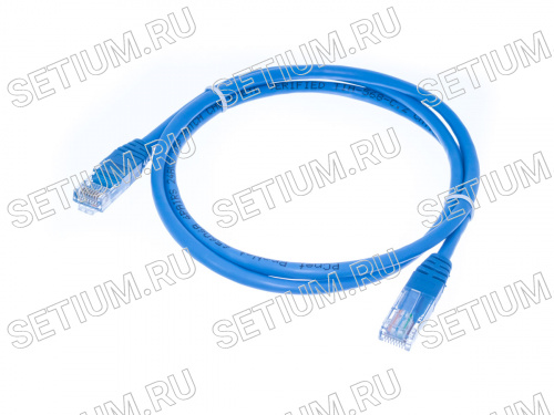SC03-8P8C1-B Патч-корд (шнур) RJ-45 - RJ-45 кат.5е, 1м, синий
