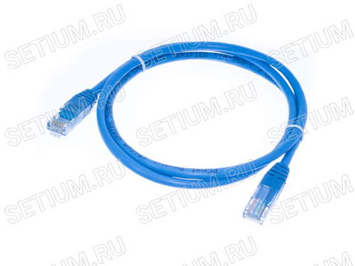 SC03-8P8C1-B Патч-корд (шнур) RJ-45 - RJ-45 кат.5е, 1м, синий