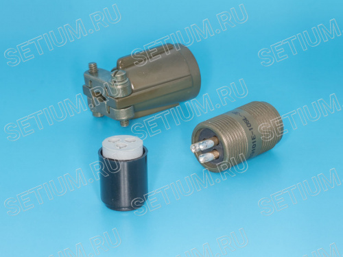 Разъём Amphenol серии MS  3 контакта, вилка на кабель, наружная резьба MS3101E-10SL-3P фото 3