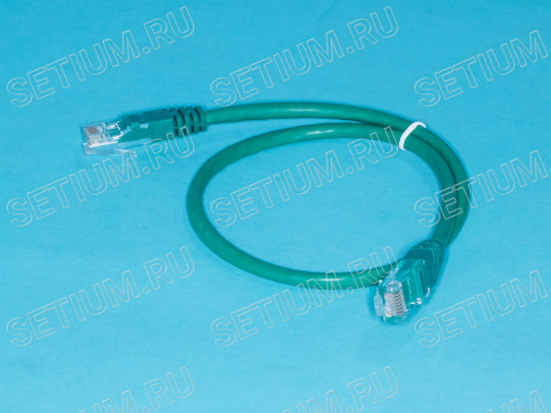 SC03-8P8C0.5-E Патч-корд (шнур) RJ-45 - RJ-45 кат.5е, 0,5м, зеленый