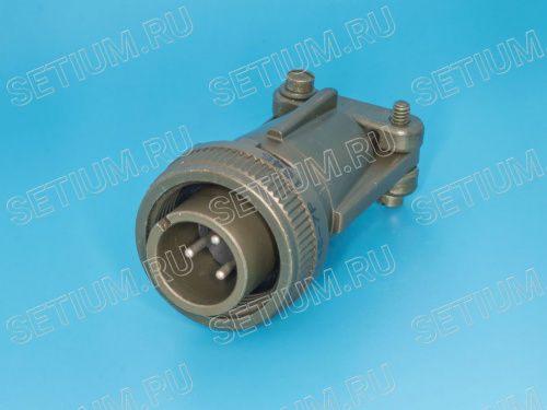 Разъём Amphenol серии MS  3 контакта, вилка на кабель MS3106E-14S-7P