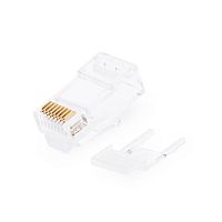 Вилка RJ-45, 8P8C кат.5 для круглого кабеля со вставкой, 3 зубца, тип Х TP5-8P8C