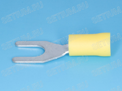 Клемма тип "U" 6,4мм, на провод 4,0-6,0мм, изолированная, кратно 100шт. фото 2