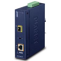 Промышленный медиаконвертер 1 порт PoE 1Гб/с + 1 SFP слот 1Гб/с