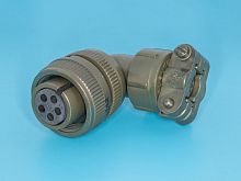 Разъём Amphenol серии MS  5 контактов, гнездо на кабель, прямой угол MS3108E-14S-5S