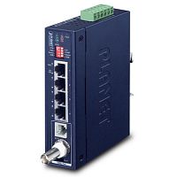 VDSL конвертер промышленный , 1 порт RJ-11/BNC, 4 порта 10/100/1000BASE-T RJ-45 (IVC-234GT) IVC-234GT