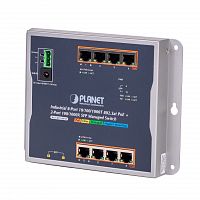 Промышленный управляемый L2+ коммутатор Planet 8 портов 10/100/1000 Мб/с 802.3at PoE 200Ватт, 2 слота SFP 100/1000 Мб/с