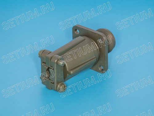 Разъём Amphenol серии MS  2 контакта, вилка на кабель, наружная резьба, с креплением на панель MS3100E-10SL-4P фото 3