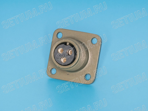 Разъём Amphenol серии MS  3 контакта, гнездо на блок MS3102E-10SL-3S