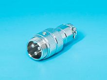 Разъем M16 3 контакта вилка на кабель, наружная резьба, тип GX16 AC-M16-3MA