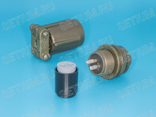 Разъём Amphenol серии MS  2 контакта, гнездо на кабель MS3106E-10SL-4S фото 4