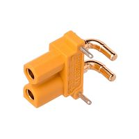 Разъем силовой XT30, 2 контакта, розетка на плату угловая XT30PW30-F.G.Y