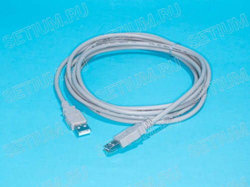 Кабель USB, тип А-А, вилка-вилка, 3 метра фото 2