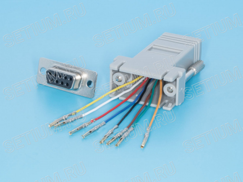 Переходник D-SUB 9 гнездо - RJ45 гнездо GC-9FT8 фото 5