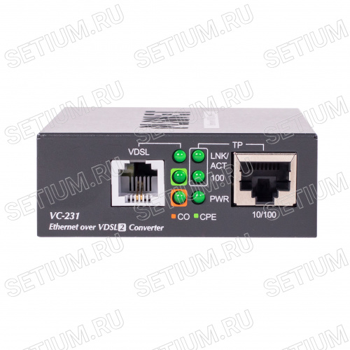 Медиаконвертер неуправляемый Planet  1 порт RJ-45 10/100 Мб/с,  1 порт RJ11 VDSL2 VC-231 фото 7