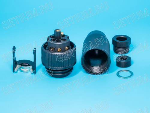 Разъем серии RD-24 7 контактов, вилка на кабель RD24F-7A фото 2