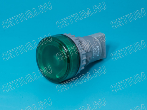 Сигнальная лампа d 30 мм, зеленая фото 2