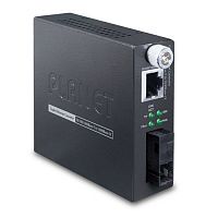 Управляемый медиаконвертер Planet  1 порт RJ-45 1Гб/с,  SC 1Гб/с, SM, WDM, Tx1310/Rx:1550, 20км,  Smart