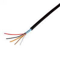 Кабель коммуникационный 4 провода, 28 AWG, бухта 50м, экранированный, черный SIN YU