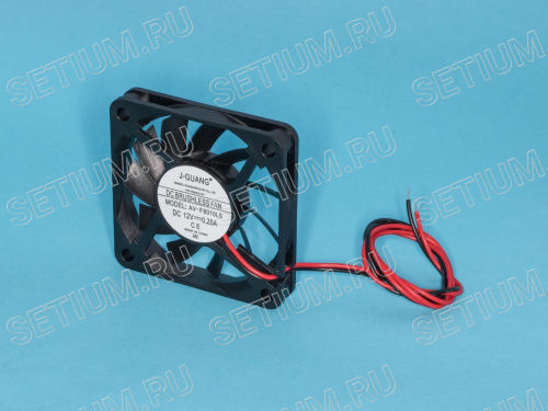 Вентилятор 60х60х10, 12В, 0.20А,  подшипник скольжения, AV-F6010LS CF60-10