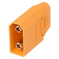 Разъем силовой XT90, 2 контакта, штекер на кабель с кожухом XT90H-M.G.Y