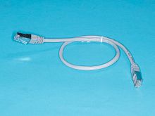 SC04-8P8C0.5 Патч-корд (шнур) RJ-45 - RJ-45 кат.5е, 0,5м, экранированный, серый