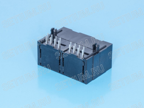 Разъем RJ-45 на плату 8P8C, тип 9, 2 гнезда TJ9-8P8C-02 фото 4