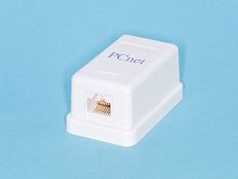 EBKU-1-4 Розетка компьютерная, 1 порт RJ-45, 8P8C, кат.5е, универсальная, PCnet