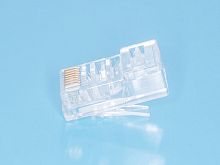 Вилка RJ-45, 8P8C для плоского кабеля, 3 зубца, тип Х TP-8P8C-S3