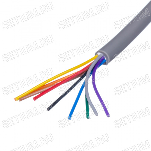 Кабель коммуникационный 9 проводов, 26 AWG, бухта 50м, ненеэкранированный, серый