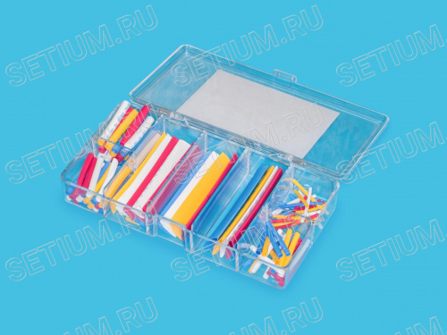 Набор кембрика F32-1.5/2.5/3.5/5 (35мм), F32-7/10/13 (75 мм) цветн. vs-100