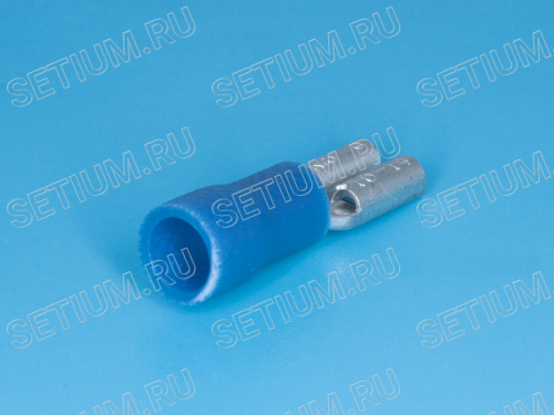 Клемма ножевая 4,8мм, гнездо на провод 1,5-2,5мм, изолированная, кратно 100шт. фото 4