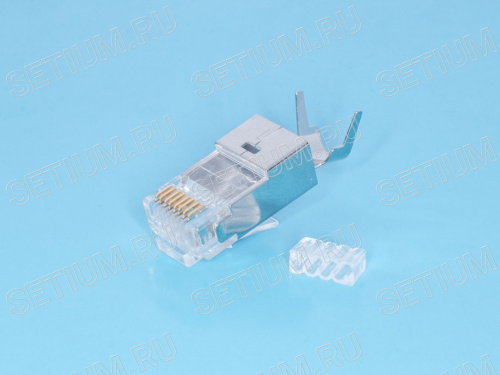 Вилка RJ-45 кат.6 со вставкой, экранированная TPS6-8P8C-S2