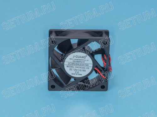 Вентилятор 60х60х20, 12В, 0.16А, подшипник скольжения DAC6020L12S CF1-4 фото 2