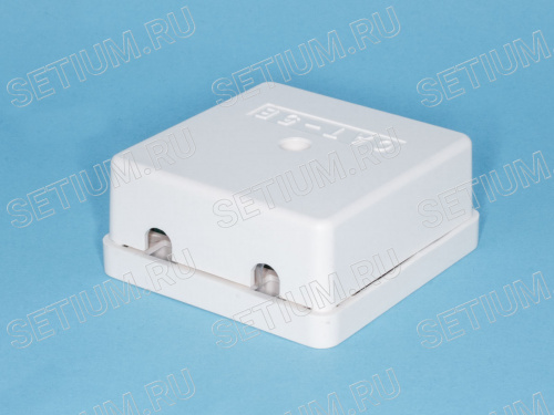TJC2-5H-W Розетка компьютерная, 2 порта  RJ-45 кат. 5е,  тип 110,  белая фото 4