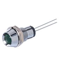Светодиод в корпусе, зеленый, 12В, 12.0mcd