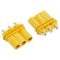 Разъем силовой MR30, 3 контакта, розетка на плату MR30PB30-F.G.Y