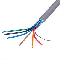 Кабель коммуникационный 6 проводов, 26 AWG, бухта 50м, экранированный, серый SIN YU