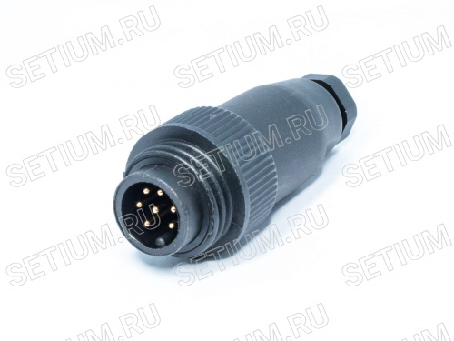 Разъем серии RD-24 7 контактов, вилка на кабель RD24F-7A