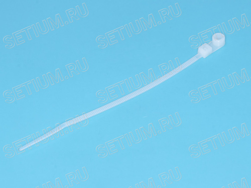 Стяжка 100x2,5мм с крепежным отверстием, белая, упак. 100 шт. TCV-100