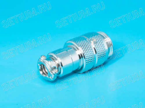 Разъем M16 3 контакта вилка на кабель, наружная резьба, тип GX16 AC-M16-3MA фото 3