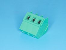 Клеммник с винтом 3 позиции, шаг 5,00мм, угловой, 60 градусов