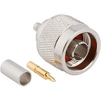 Разъем N Amphenol, вилка на кабель RG-58, обжим 082-5375-RFX